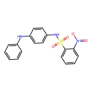 N-(4-anilinophenyl)-2-nitrobenzenesulfonamide structure