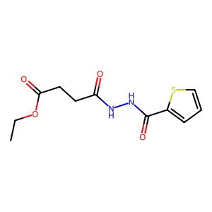 Ethyl 4-oxo-4-[2-(thiophene-2-carbonyl)hydrazinyl]butanoate structure