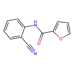 N-(2-cyanophenyl)-2-furamide structure