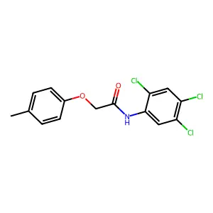 2-(4-methylphenoxy)-N-(2,4,5-trichlorophenyl)acetamide structure