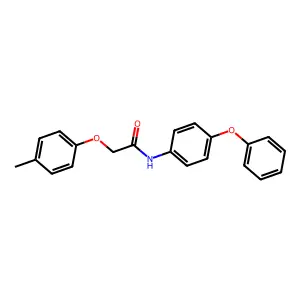 2-(4-methylphenoxy)-N-(4-phenoxyphenyl)acetamide structure