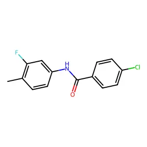 4-chloro-N-(3-fluoro-4-methylphenyl)benzamide structure
