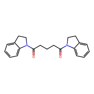 1,5-Bis(2,3-dihydroindol-1-yl)pentane-1,5-dione structure