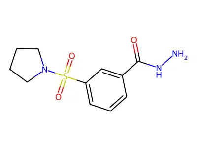 3-(Pyrrolidine-1-sulfonyl)benzohydrazide structure
