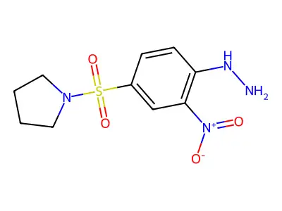 1-(4-Hydrazinyl-3-nitrobenzenesulfonyl)pyrrolidine structure