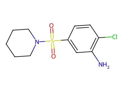 2-Chloro-5-(piperidine-1-sulfonyl)aniline structure