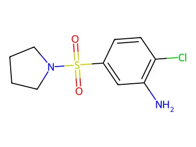 2-Chloro-5-(pyrrolidine-1-sulfonyl)aniline structure