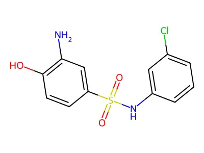 3-Amino-N-(3-chloro-phenyl)-4-hydroxy-benzenesulfonamide structure