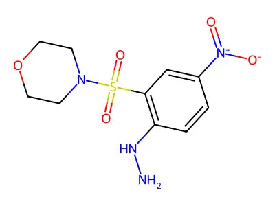 4-(2-Hydrazinyl-5-nitrobenzenesulfonyl)morpholine structure
