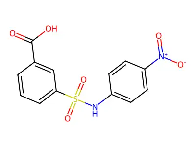 3-[(4-nitrophenyl)sulfamoyl]benzoic Acid structure