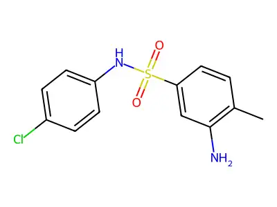 3-amino-N-(4-chlorophenyl)-4-methylbenzene-1-sulfonamide structure