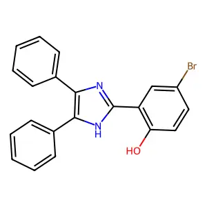 Phenol, 4-bromo-2-(4,5-diphenyl-1H-imidazol-2-yl)- structure