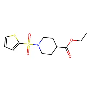 Ethyl1-(2-thienylsulfonyl)-4-piperidinecarboxylate structure