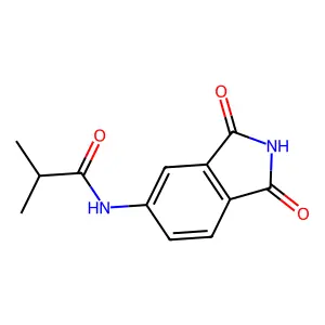 N-(1,3-dioxo-2,3-dihydro-1H-isoindol-5-yl)-2-methylpropanamide structure