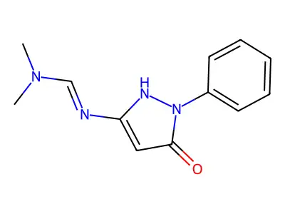 N,N-Dimethyl-N'-(5-oxo-1-phenyl-2,5-dihydro-1H-pyrazol-3-yl)formimidamide structure