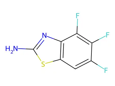 2-Amino-4,5,6-trifluorobenzothiazole structure