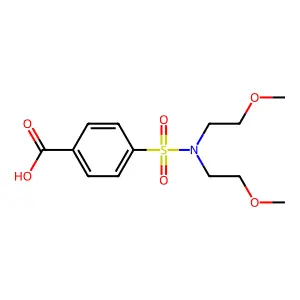 4-[bis(2-methoxyethyl)sulfamoyl]benzoic Acid structure