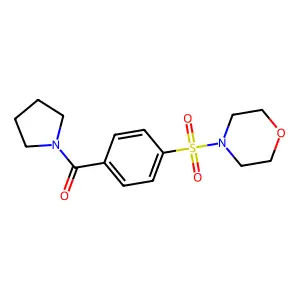 4-(Morpholin-4-ylsulfonyl)phenyl pyrrolidinyl ketone structure