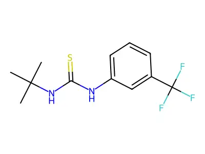 1-Tert-butyl-3-[3-(trifluoromethyl)phenyl]thiourea structure