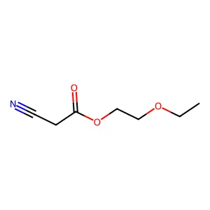 氰乙酸乙氧基乙酯 structure