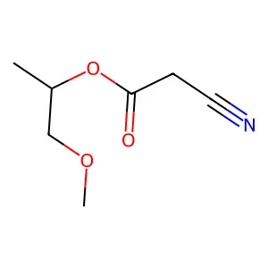 2-Methoxy-1-methylethyl cyanoacetate structure