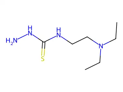 4-[2-Diethylaminoethyl]thiosemicarbazide structure