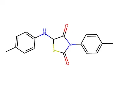 3-(4-Methylphenyl)-5-[(4-methylphenyl)amino]-1,3-thiazolidine-2,4-dione structure