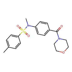 4,N-Dimethyl-N-[4-(morpholine-4-carbonyl)-phenyl]-benzenesulfonamide structure
