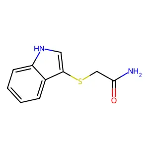 2-((1H-indol-3-yl)thio)acetamide structure