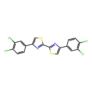 4-(3,4-Dichlorophenyl)-2-[4-(3,4-dichlorophenyl)-1,3-thiazol-2-yl]-1,3-thiazole structure