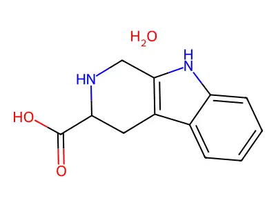 2,3,4,9-Tetrahydro-1H-beta-carboline-3-carboxylic acid hydrate structure