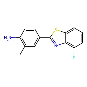 Benzenamine, 4-(4-fluoro-2-benzothiazolyl)-2-methyl- structure