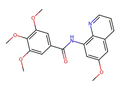 3,4,5-trimethoxy-N-(6-methoxyquinolin-8-yl)benzamide structure