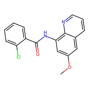 2-chloro-N-(6-methoxyquinolin-8-yl)benzamide structure