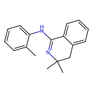 3,3-dimethyl-N-(2-methylphenyl)-4H-isoquinolin-1-amine structure