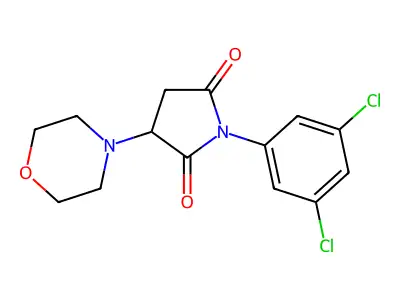 1-(3,5-Dichlorophenyl)-3-(4-morpholinyl)pyrrolidine-2,5-dione structure