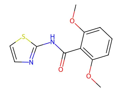 2,6-dimethoxy-N-(1,3-thiazol-2-yl)benzamide structure