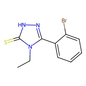 5-(2-bromophenyl)-4-ethyl-4H-1,2,4-triazole-3-thiol structure