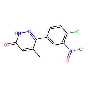 3-(4-chloro-3-nitrophenyl)-4-methyl-1H-pyridazin-6-one structure