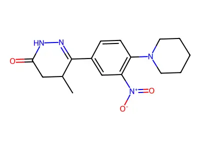 5-Methyl-6-[3-nitro-4-(piperidin-1-yl)phenyl]-2,3,4,5-tetrahydropyridazin-3-one structure