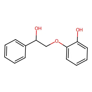 2-(2-Hydroxy-2-phenylethoxy)phenol structure