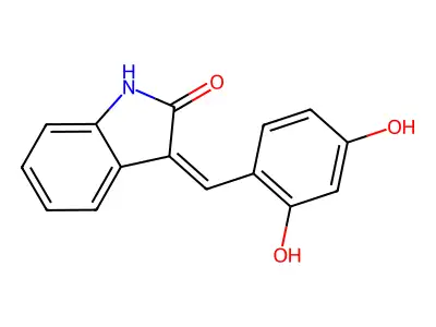3-(2,4-Dihydroxybenzylidene)indolin-2-one structure