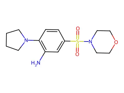5-(4-Morpholinylsulfonyl)-2-(1-pyrrolidinyl)benzenamine structure
