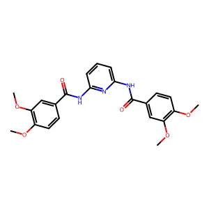 N-[6-[(3,4-dimethoxybenzoyl)amino]pyridin-2-yl]-3,4-dimethoxybenzamide structure
