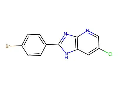 2-(4-Bromophenyl)-6-chloroimidazo[5,4-b]pyridine structure
