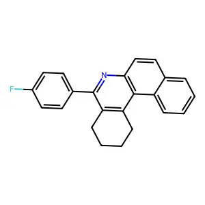5-(4-Fluorophenyl)-1,2,3,4-tetrahydrobenzo[a]phenanthridine structure