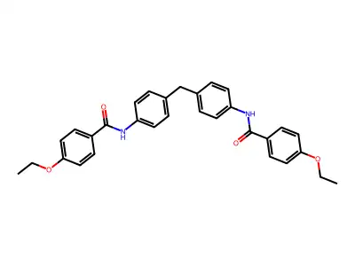 4-ethoxy-N-[4-[[4-[(4-ethoxybenzoyl)amino]phenyl]methyl]phenyl]benzamide structure