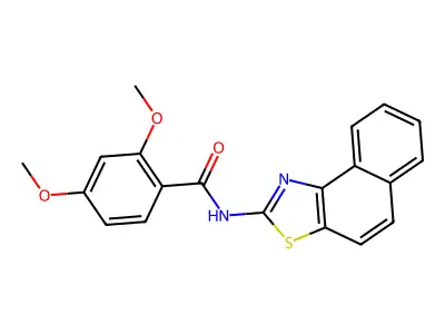 (Z)-2,4-dimethoxy-N-(naphtho[1,2-d]thiazol-2(1H)-ylidene)benzamide structure