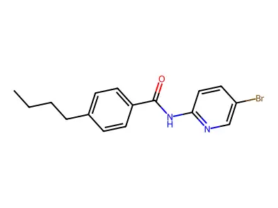 N-(5-bromopyridin-2-yl)-4-butylbenzamide structure