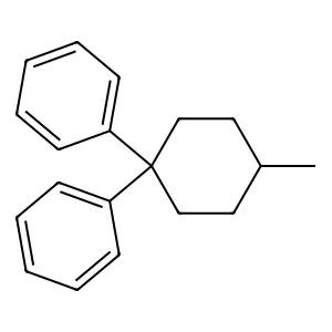 Benzene, 1,1'-(4-methylcyclohexylidene)bis- structure